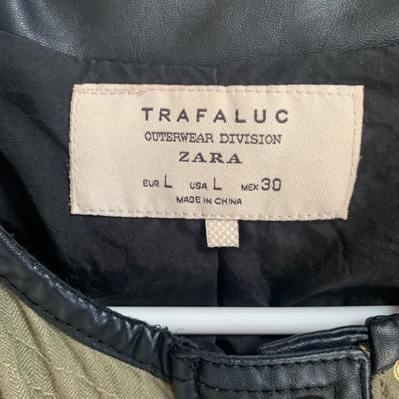 Zara | Trafaluc Linen Utility Jacket - Picture 2 of 3